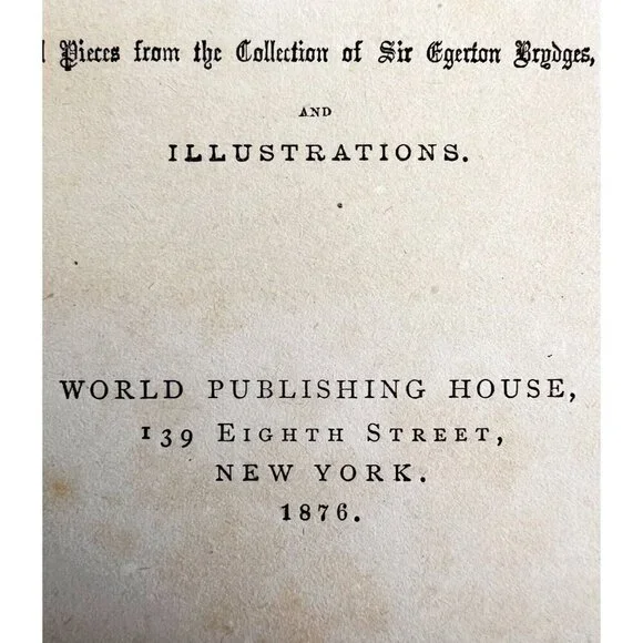 Burns Complete Poetical Works Illustrated 1876 1st Edition Victorian Poetry E66 - Picture 5 of 6